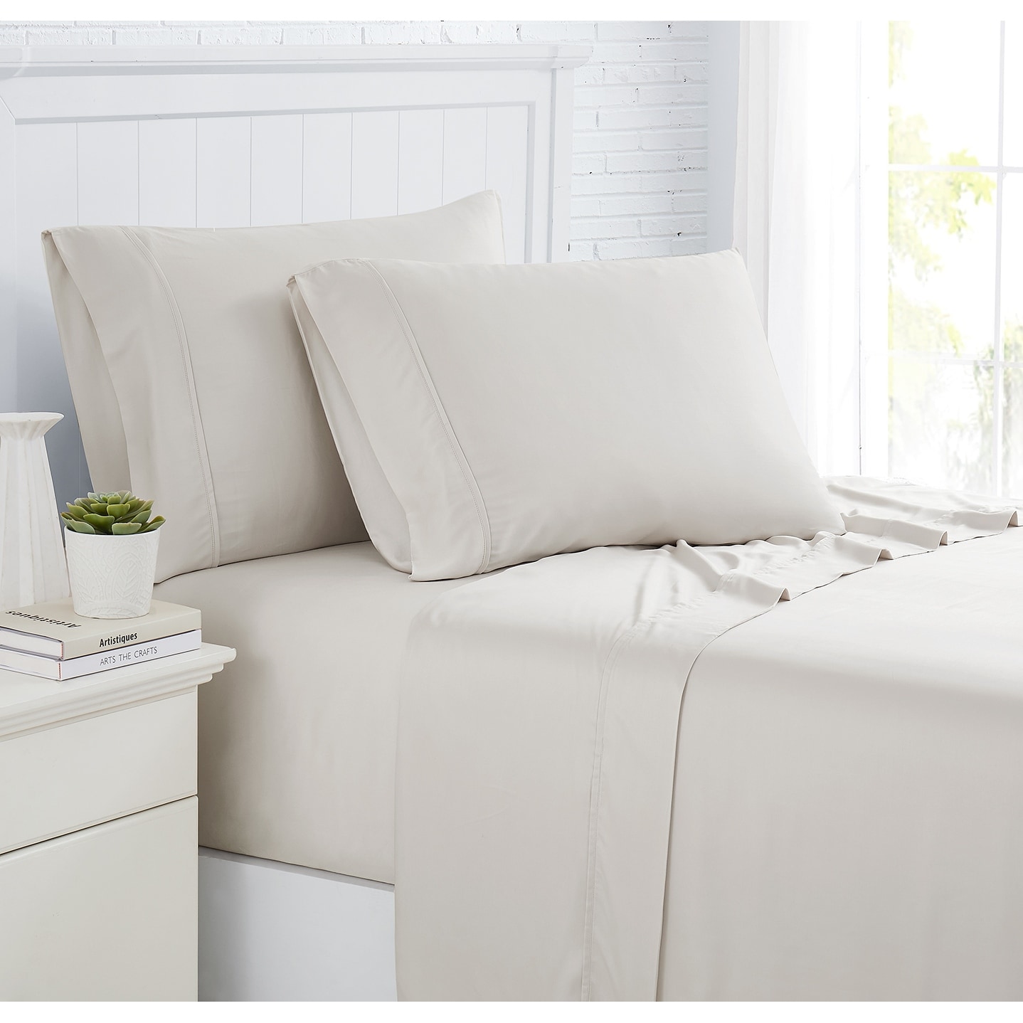 100% Bamboo Viscose Bed Sheet Set, Cooling Deep Pocket Bed Sheets-ultra  Soft & Breathable 4 Piece Set, emerald Green 
