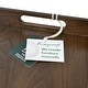 preview thumbnail 68 of 76, KINWELL Square Black Walnut Wood Serving Tray Ottoman Tray with Handles