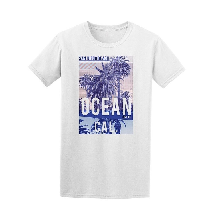 Shop San Diego Beach Ocean Drive Tee Men S Image By Shutterstock