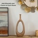 preview thumbnail 5 of 6, Uniquewise Fiberglass Floor Vases Modern Bohemian Ornamental Oval Design with Open Center for Entryway Living Room