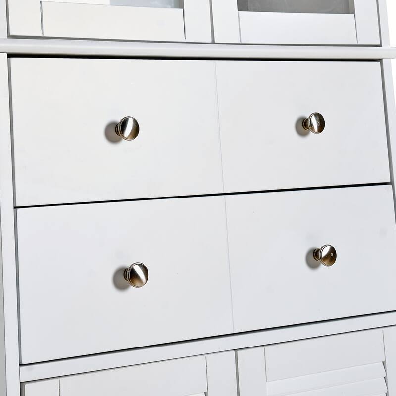 67in Tall Kitchen Pantry Cabinet with Doors and Shelves