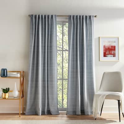 Tommy Hilfiger Herringbone Curtain Panel Pair