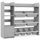 preview thumbnail 10 of 8, Gymax 4-Tier Kids Toy Storage Organizer Bookshelf w/ 8 Toy Organizer