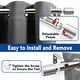preview thumbnail 10 of 14, Deconovo 1 Inch Adjustable Curtain Rods for Window Steel Tube