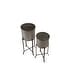 preview thumbnail 6 of 18, Corrugated Metal Planters on Stands