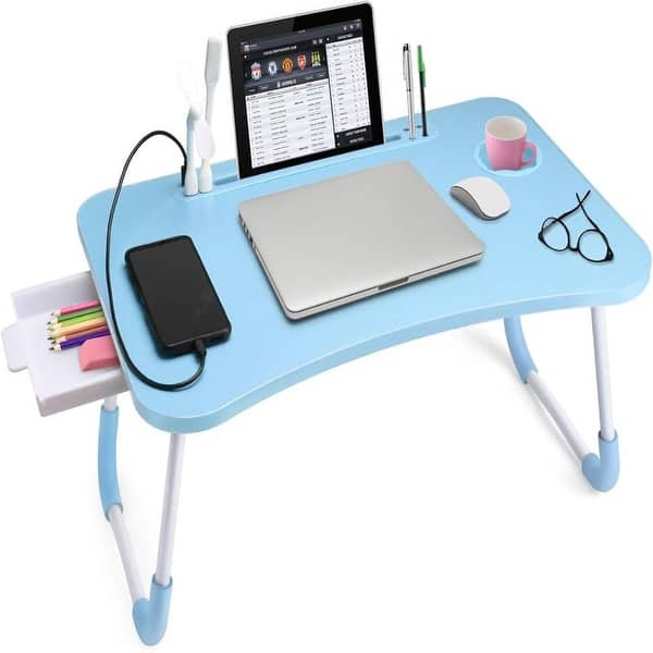 slide 2 of 8, Laptop Desk Blue