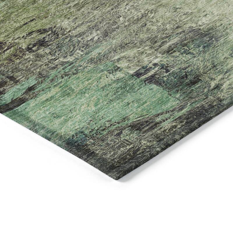 HomeRoots Abstract Transitional Rectangle Outdoor Rug