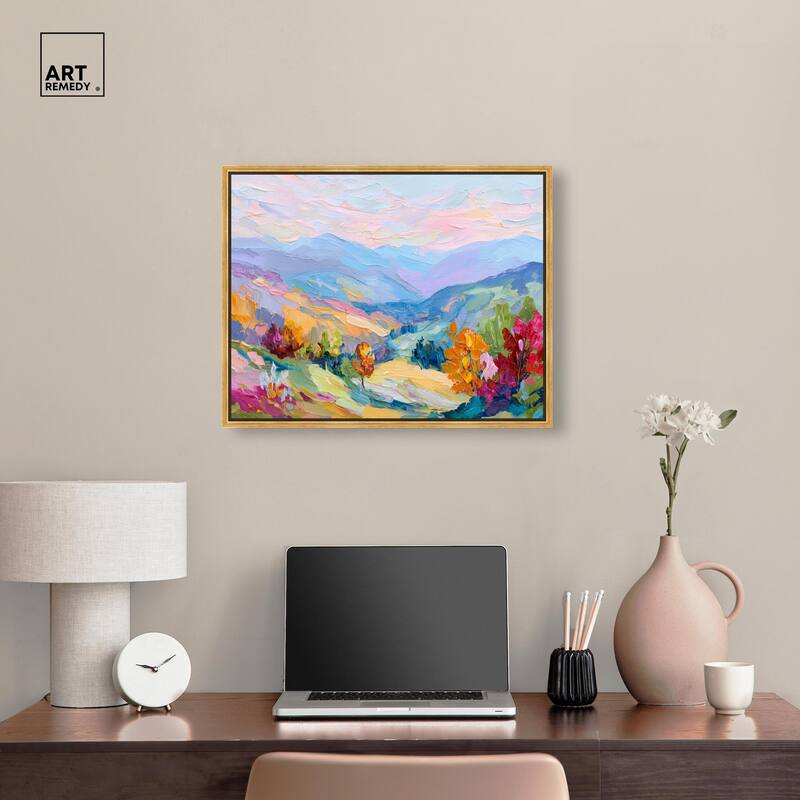 Colorful Valley I Canvas by Art Remedy