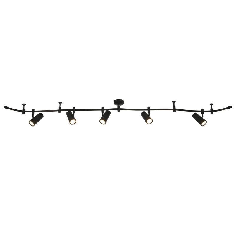 Catalina Ellipse 5-Light LED Flex Track - Black