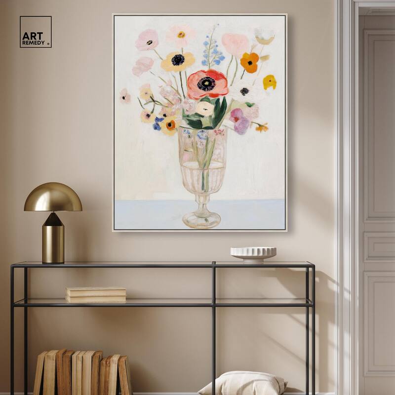 Gentle Bouquet Canvas by Art Remedy