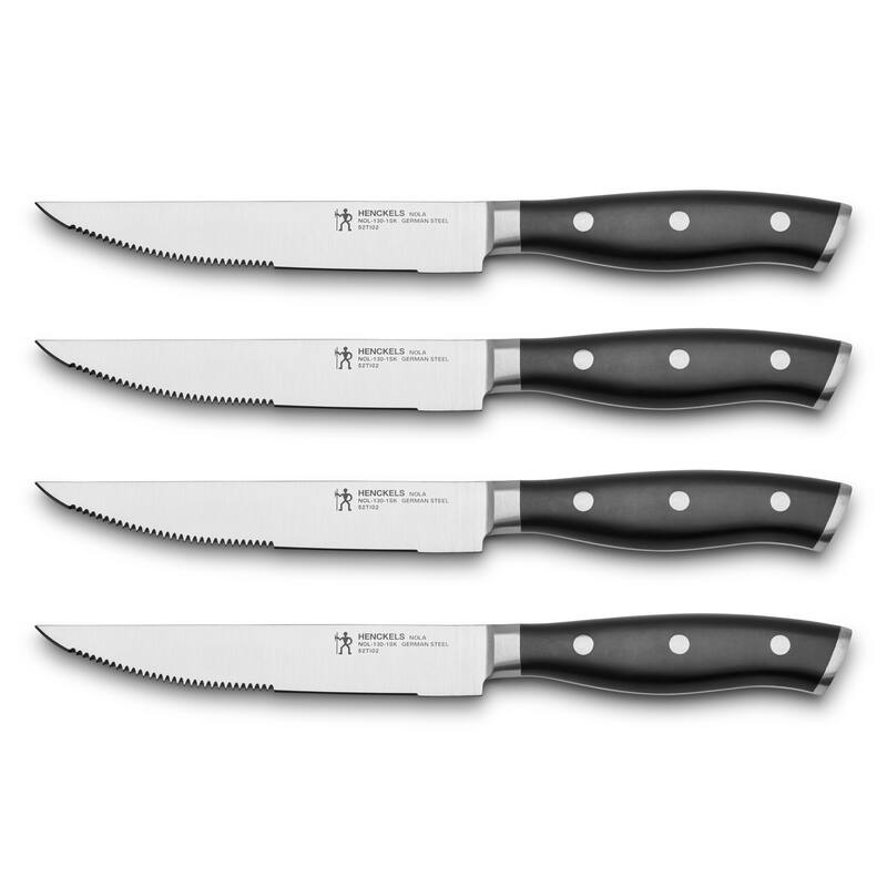 Henckels Nola 4-pc Steak Knife Set - Stainless Steel - Stainless Steel - 4 Piece - 4-pc
