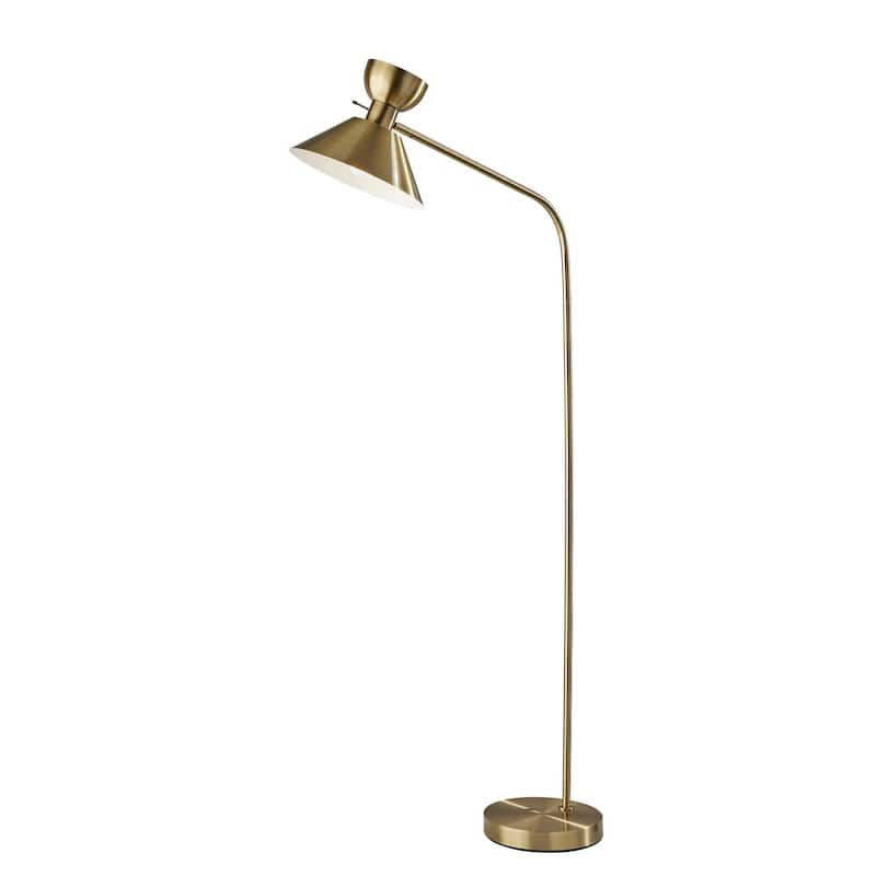 Duke Floor Lamp - Antique Brass