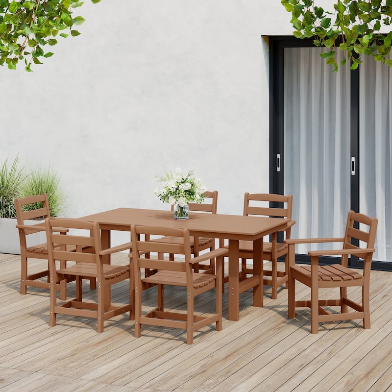 Shoreside 7-Piece Arm Chair Dining Set