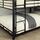 preview thumbnail 2 of 8, Cody Contemporary Black Metal Triple Decker Bunk Bed with 2 Ladder by Furniture of America