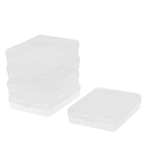 Plastic Rectangular Case Puff Plastic Rectangle Shaped Multi-Purpose Storage Case Box Clear 5 ...