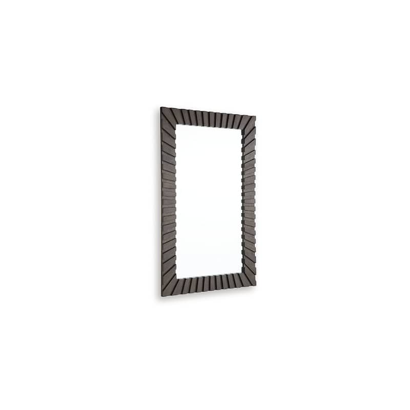 Signature Design by Ashley Advin Dark Brown Accent Mirror - 30" W x 1" D x 48" H