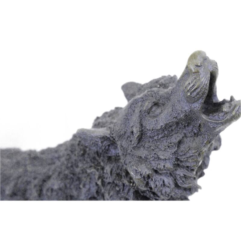 Hot Cast Werewolf Wolf Bronze Sculpture Figurine Figure Art Deco Statue Large