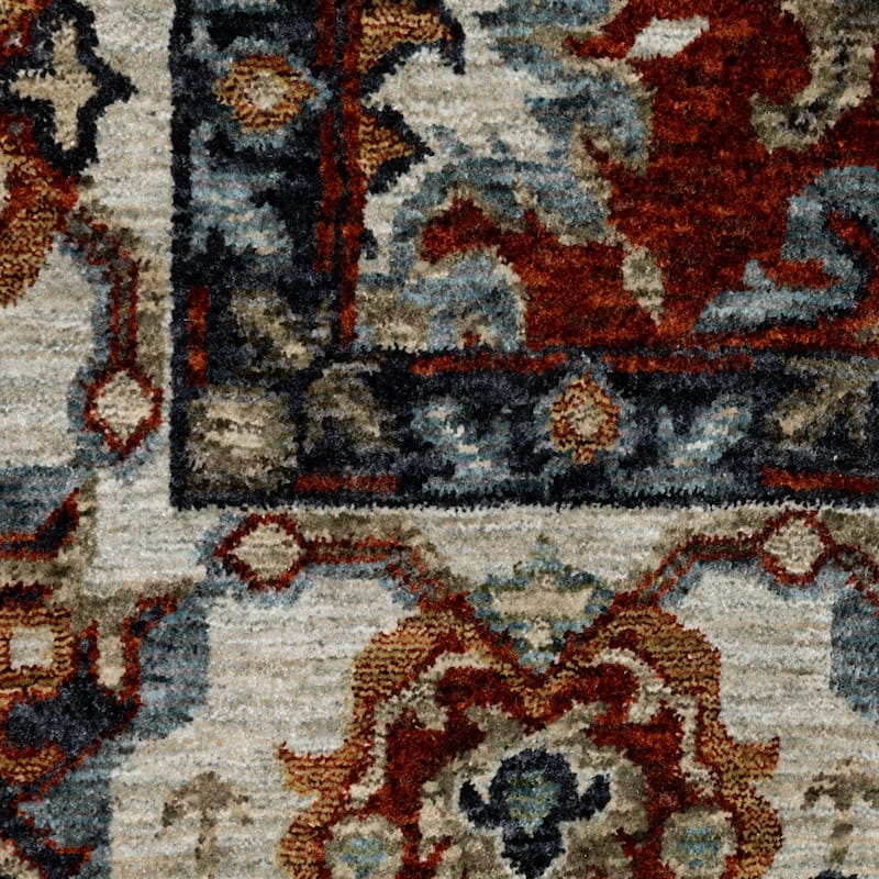 Style Haven Amelie Vintage Medallions Red/ Ivory Indoor Area Rug