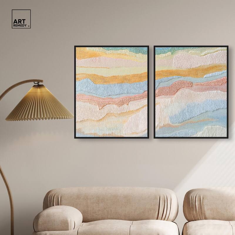Morning Calm III Canvas Set of 2 by Art Remedy
