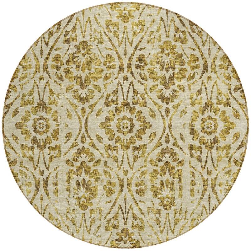 HomeRoots Floral Transitional Rectangle Outdoor Rug
