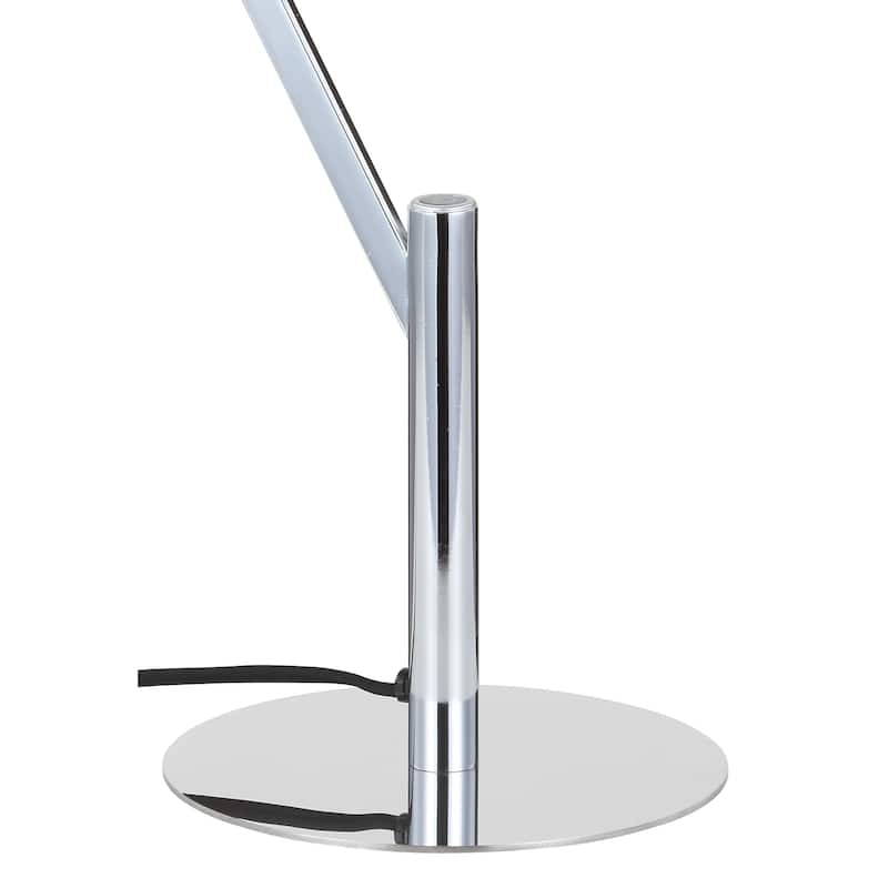 Roxanna 18" Integrated LED Metal Table Lamp, Chrome by JONATHAN Y