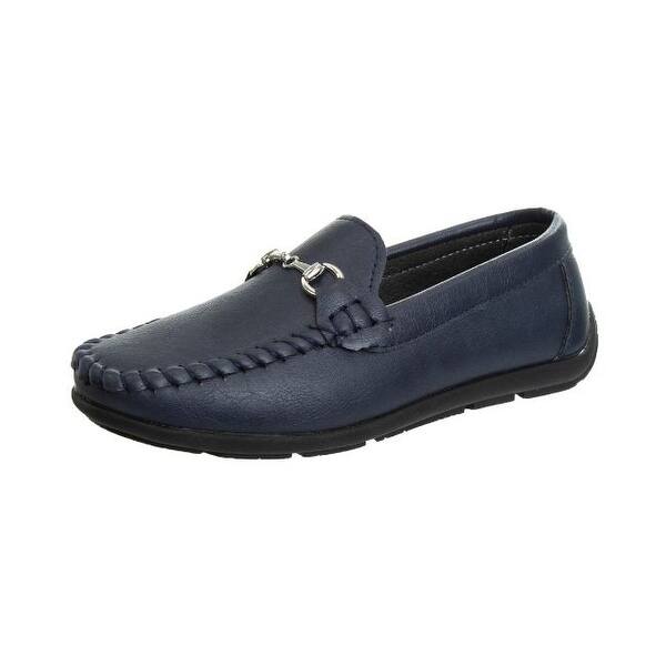 slide 2 of 15, Josmo Boys' Boat Slip-On Dress Shoes Toddler Navy - 10T