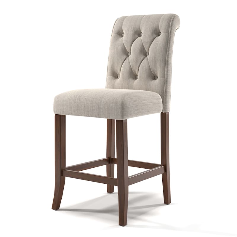 Sheila Rustic Chenille Counter Height Chair (Set of 2) by Furniture of America