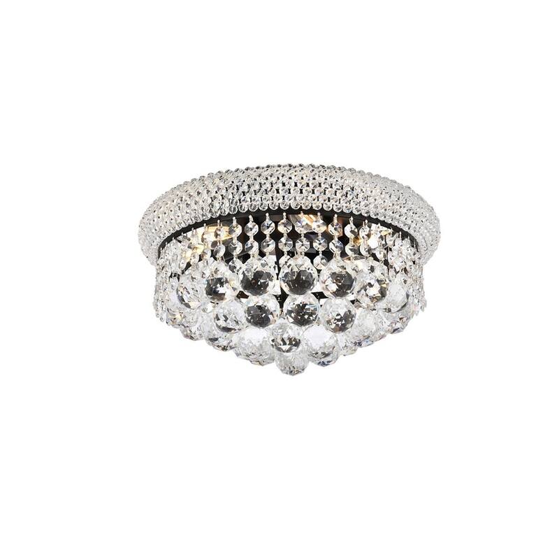 Somette Geneva 6-light 14-inch Flush-Mount Chandelier - 14 Inch
