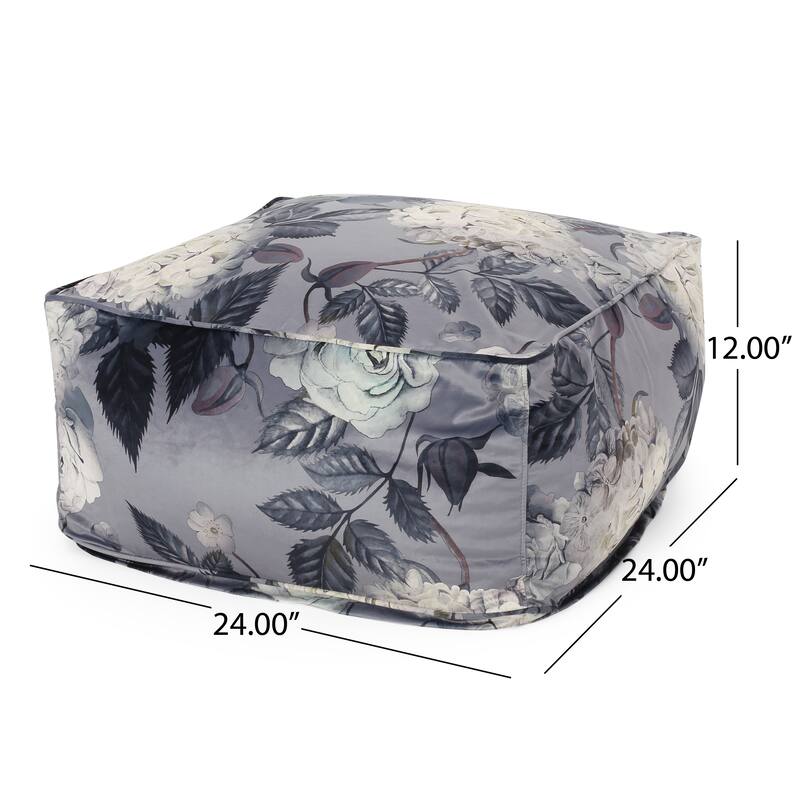 Multi-purpose Large Square Pouf，Velvet fabrics