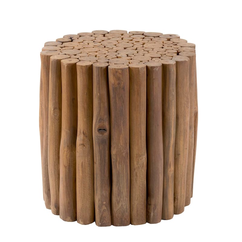 Reclaimed Solid Teak Wood Branch Bundle Table by East at Main