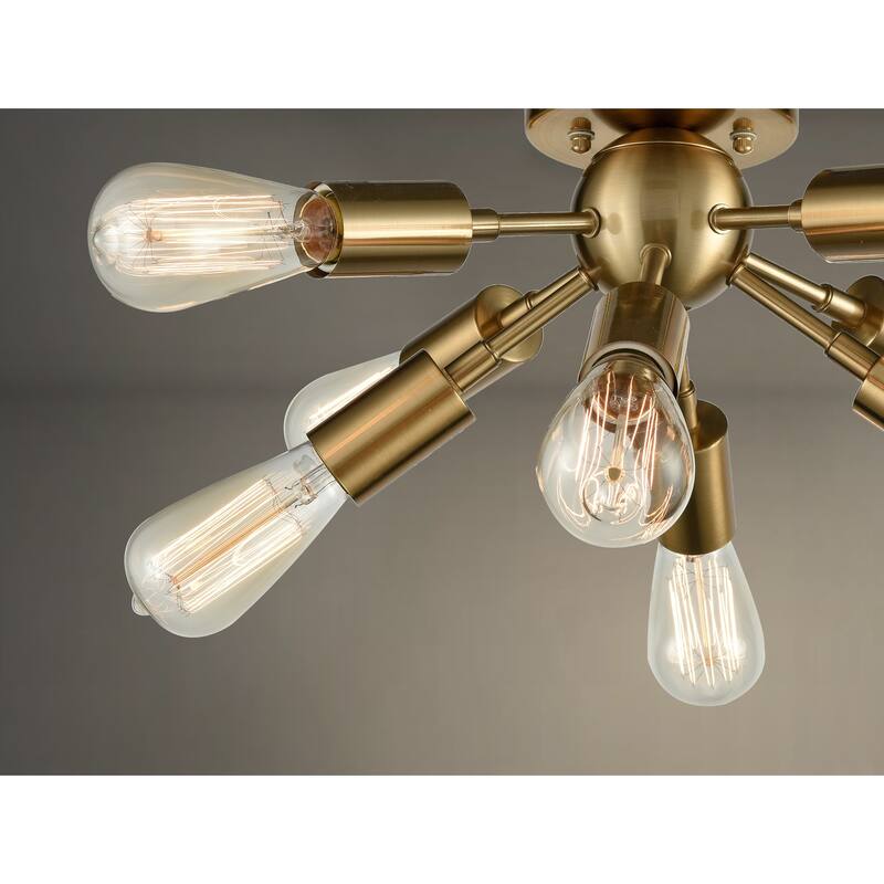 Firenze Sputnik Sphere Chandelier 8-Light Flush Mount Ceiling Light