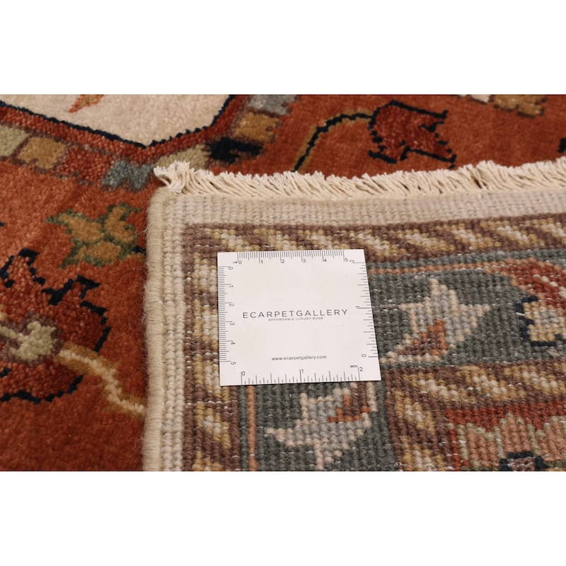 ECARPETGALLERY Hand-knotted Jules Sultane Ivory Wool Rug - 9'7 x 13'6
