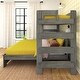 preview thumbnail 6 of 10, Max and Lily Farmhouse Twin over Queen L Shaped Bunk Bed