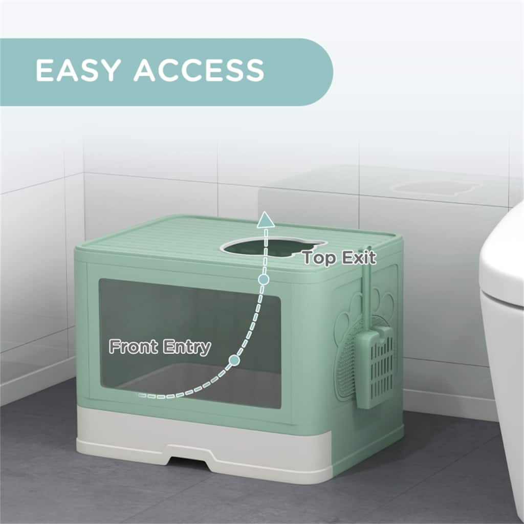 Fully Enclosed Cat Litter Box - 19" L x 15" W x 14.25" H