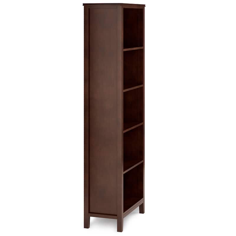 WYNDENHALL Stratford SOLID WOOD 72x26 inch Contemporary 5 Shelf Bookcase - 14"d x 26" w x 72"h