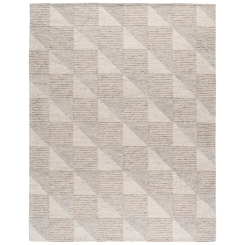 SAFAVIEH Handmade Ebony Remigija Wool Rug - 8' x 10' - Grey