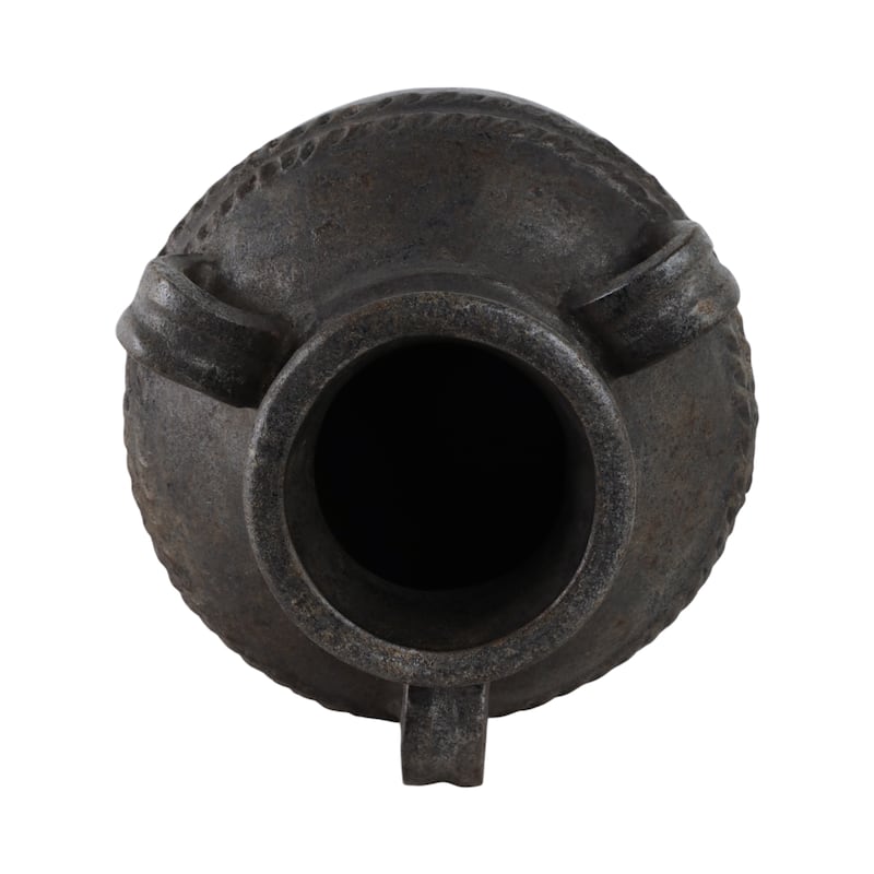 Terracotta Vase Rustic Textured Design Double Handles for Modern Space