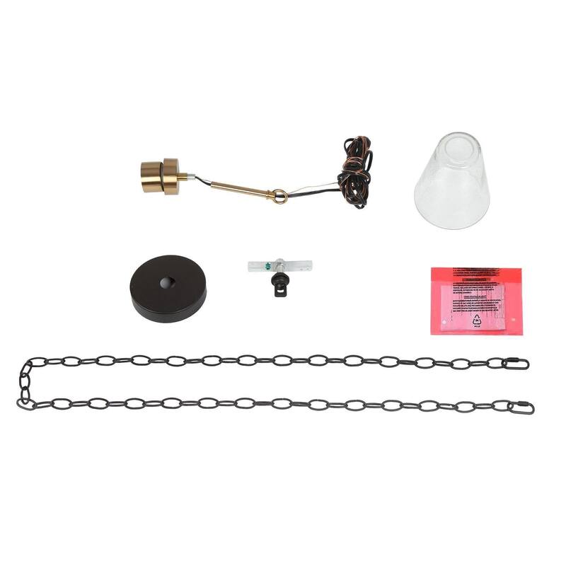 Aditi 1-Light Mini Pendant Mid-century Modern Black Brass Seeded Glass Kitchen Island Light - Plating Brass - D 5"* H 12"