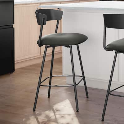 Amisco Ludwig Swivel Counter and Bar Stool