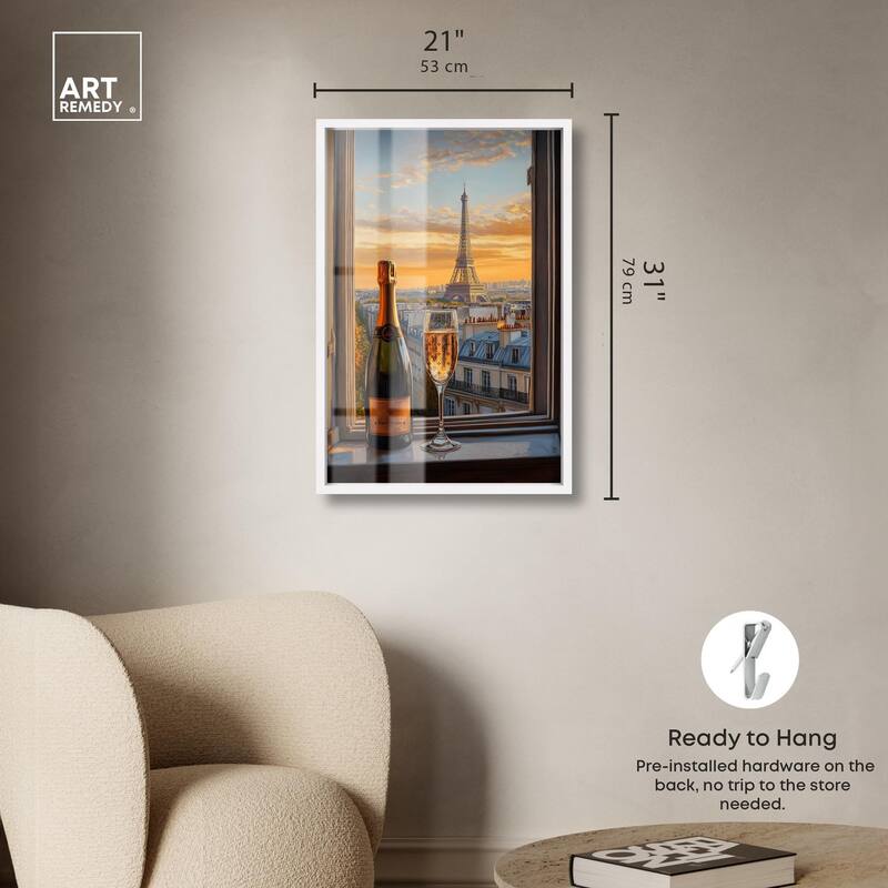 Classy Drink in Paris Shadowbox by Art Remedy