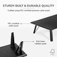 preview thumbnail 3 of 6, Jani Wood Monitor Stand Riser Desk - Ergonomic Design Stand, Desktop Organizer Table for Home, Office Workspace, Gaming Desk