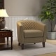 preview thumbnail 43 of 90, Axia Barrel PU Leather Accent Chair with Nailhead Trim