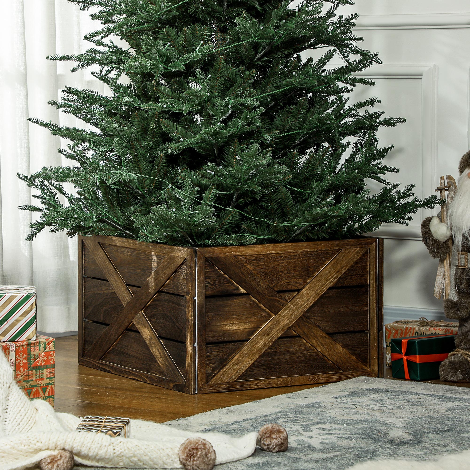 Black mini tree skirt best sale