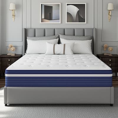 SweDrea 12 in. Innerspring Hybrid Cooling and Breathable Medium Firm Mattress with CertiPUR-US, SGS and OEKO-TEX Certified