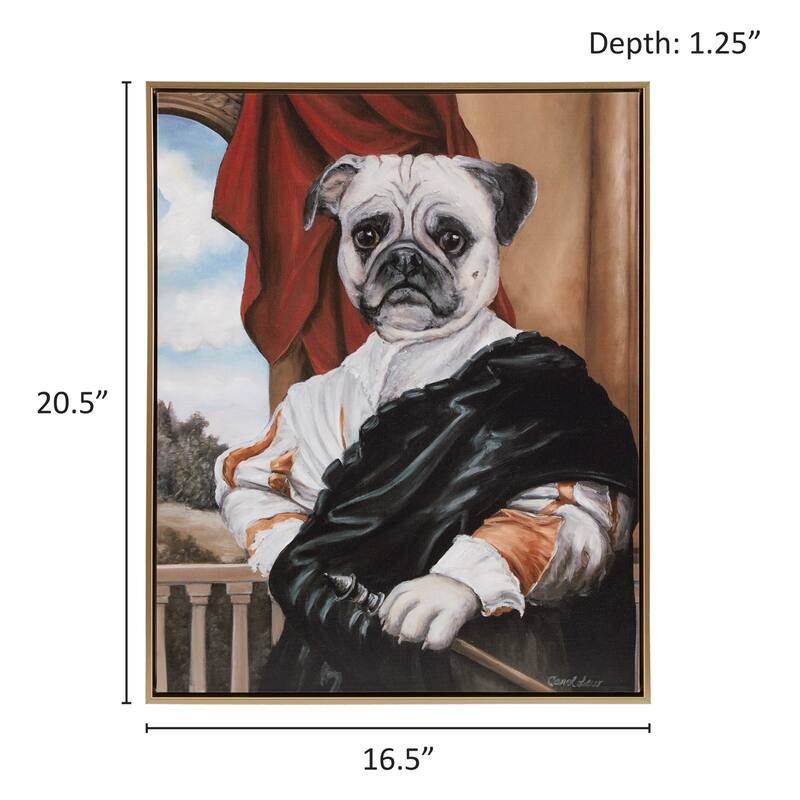 Madison Park Pet Portrait Framed Canvas Wall Art