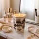 preview thumbnail 12 of 35, Modern Chinoiserie Ceramic Candle - Sage and Eucalyptus Scented Brown - 4.75"
