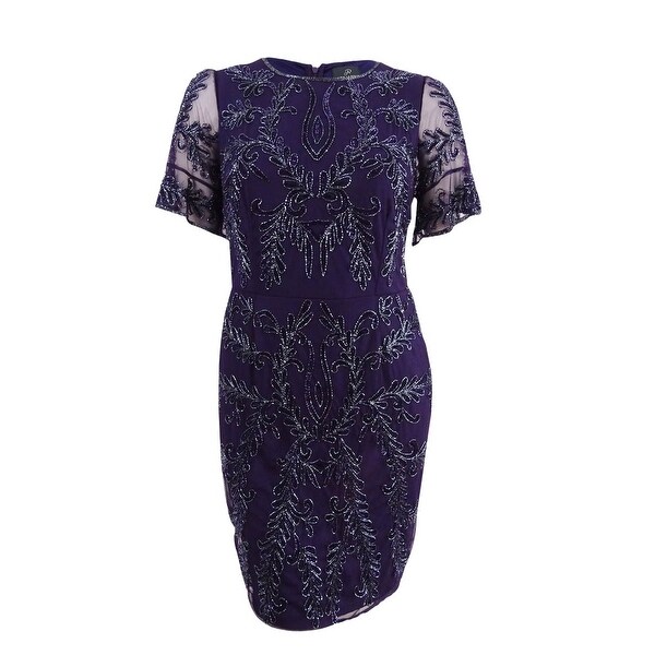 plus size beaded cocktail dresses