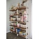 preview thumbnail 42 of 81, Nathan James Theo 5-Shelf Ladder Bookcase Wood with Metal Frame