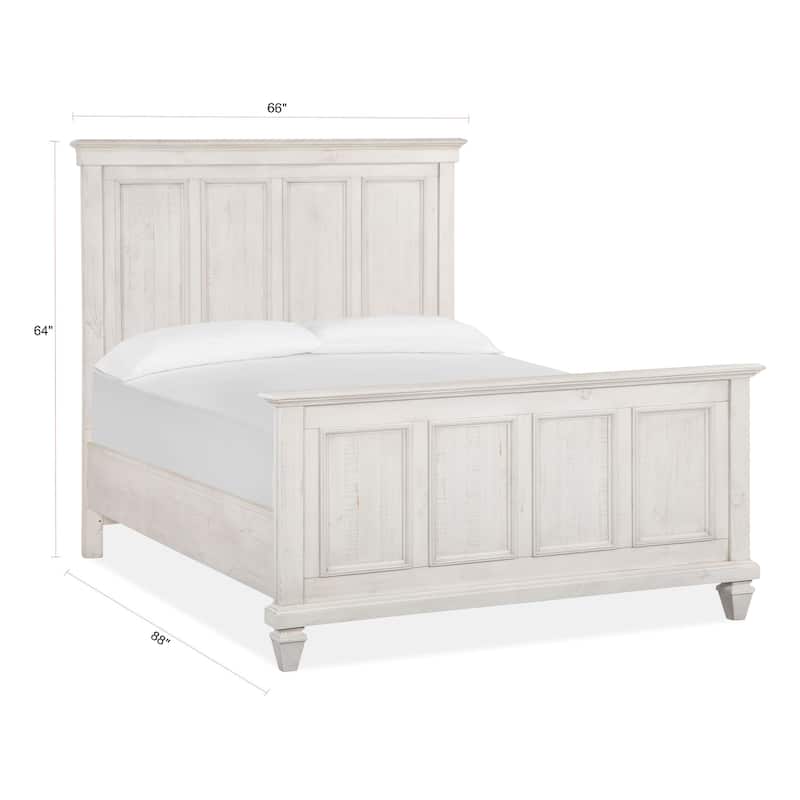 Magnussen Home Newport Alabaster Queen Panel Bed