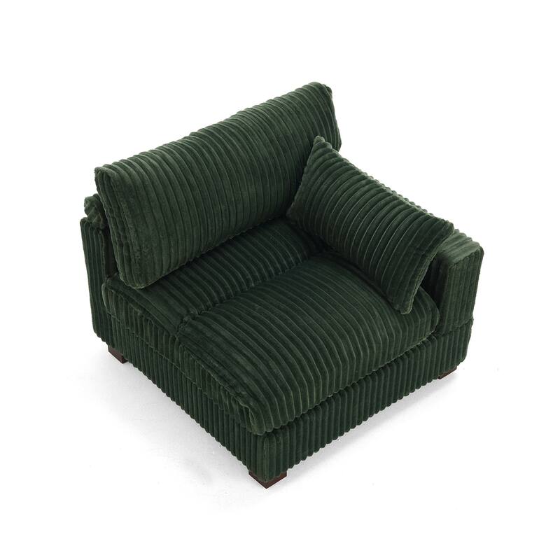 Plush Faux Fur Accent Sofa Chair